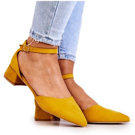 WS1 Suede Pumps In Spitz Yellow Calliope