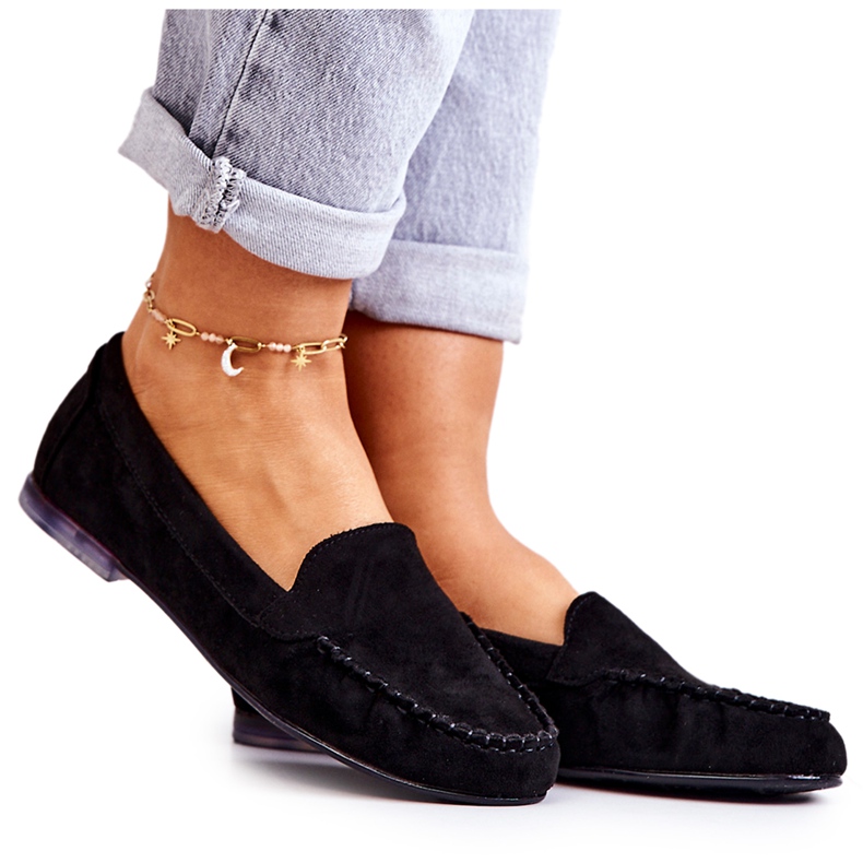 Suede Loafers Sergio Leone MK722 Black