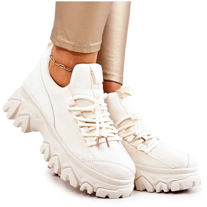 PS1 Women's sports shoes Sneakers Light beige Miles
