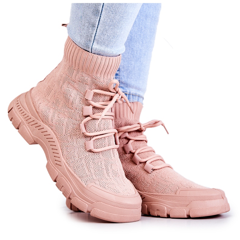 FM1 Pink Kimberly Sport Socks Shoes