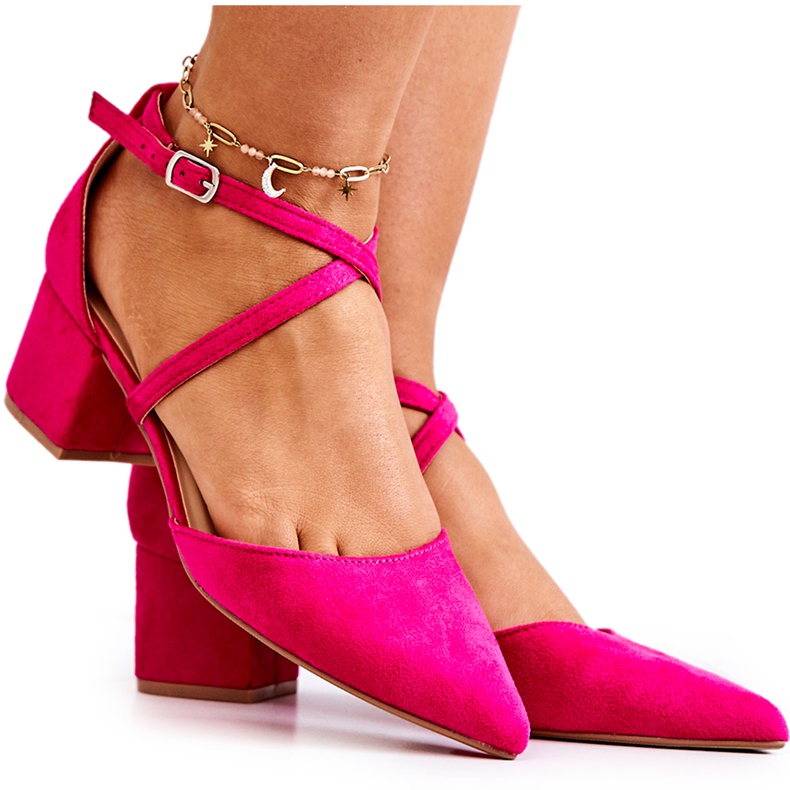PS1 Women's Pumps On A Heel In Spitz Fuchsia Cosmo pink