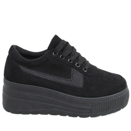Valens Black wedge sneakers