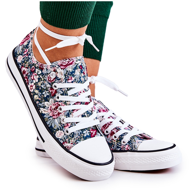 FS2 Low Sneakers With Green Desiree Flowers