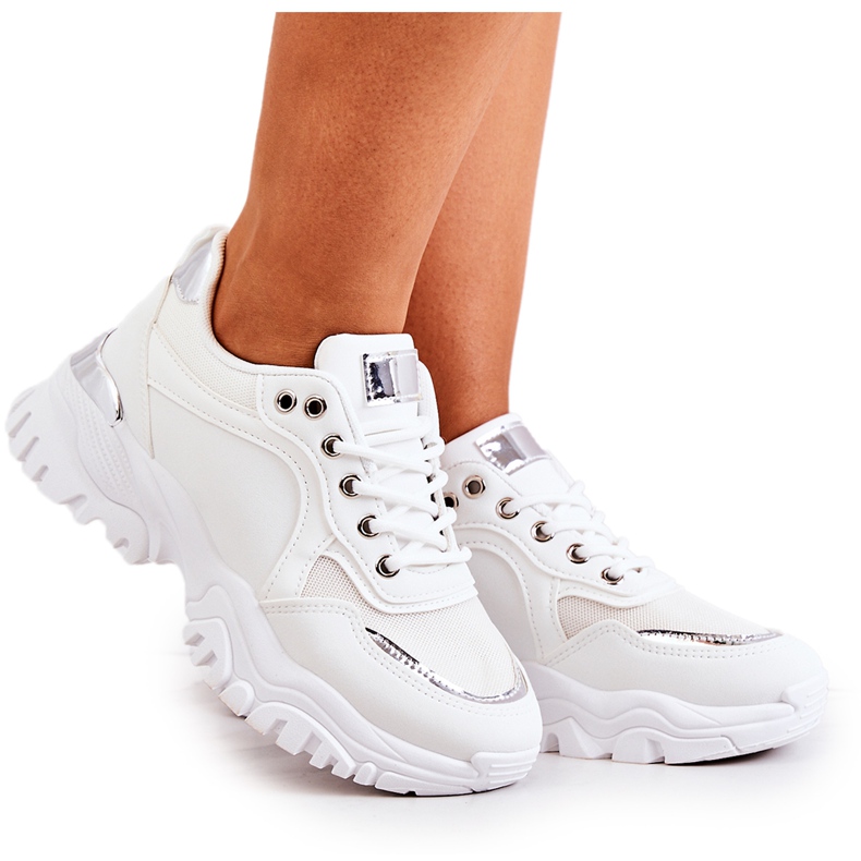 FS2 Sneakers On The Platform White Sallie silver