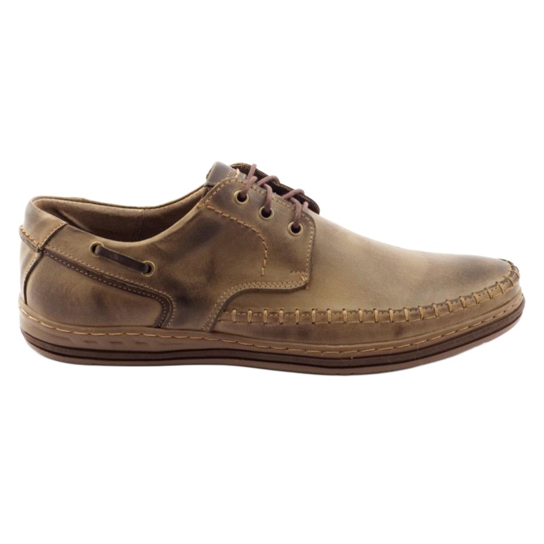 Polbut Leather men's shoes J44PŁ brown Polbut Leather men's shoes J44PŁ brown