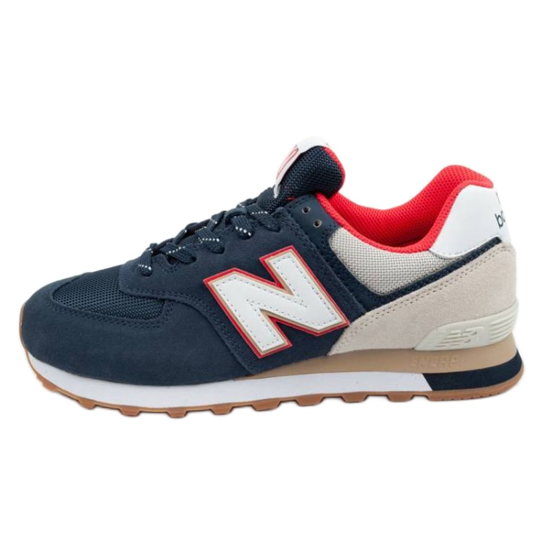 New Balance M Ml574Skb beige white red navy blue