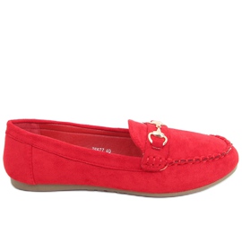 Hesso Red women's loafers