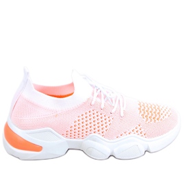 Harri Orange socks white