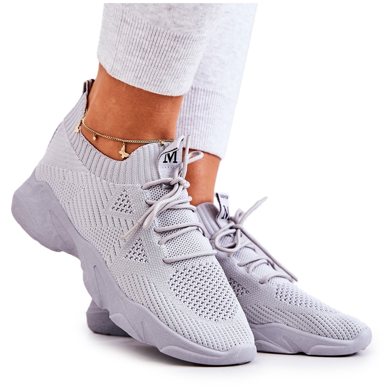 PS1 Sport Shoes Fabric Sneakers Gray Nolene grey