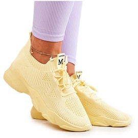 PS1 Sport Shoes Material Sneakers Yellow Nolene PS1 Sport Shoes Material Sneakers Yellow Nolene