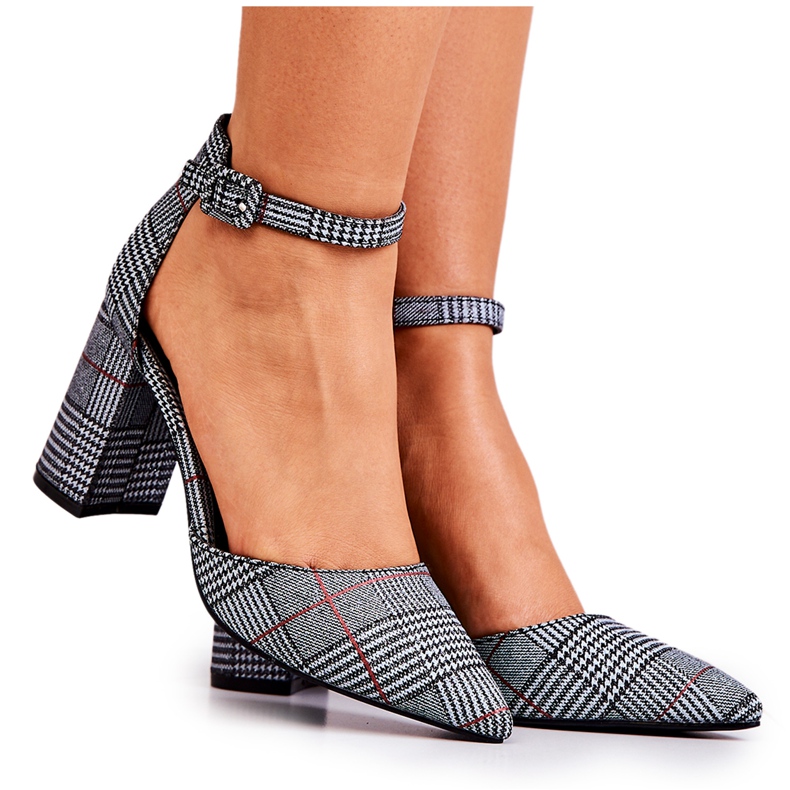 PS1 Pumps On A Black And White Checkered Post Harye