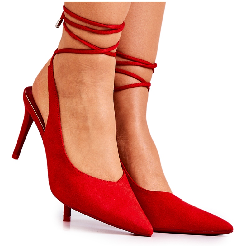 PS1 Stilettos Tied Red Callie