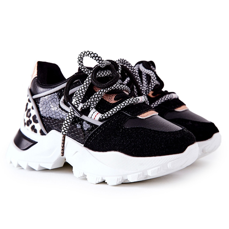 FR1 Children's Sport Shoes Sneakers Black Rommie multicolored