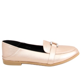 Alma Gold women's loafers golden