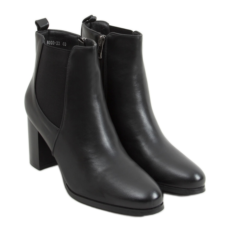 Classic high-heeled boots by Elvira Black