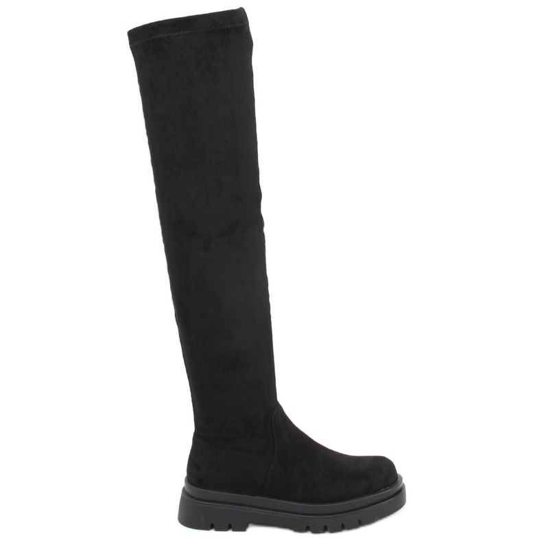 Klas Black women's thigh-high boots
