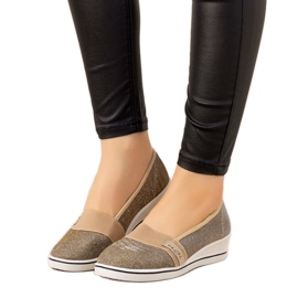 Golden Burris wedge sneakers
