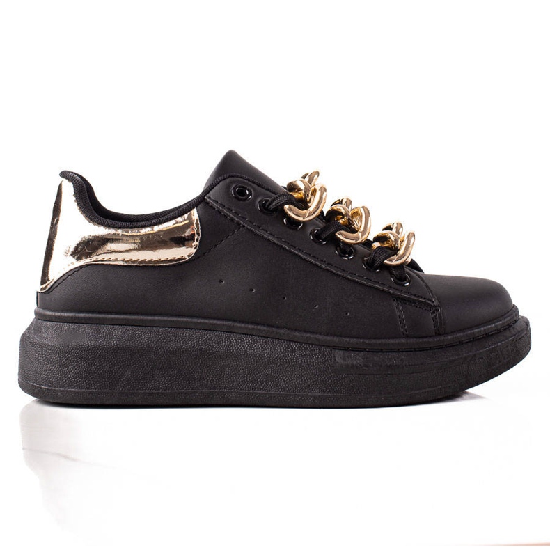 TRENDI Fashionable Sneaks With A Chain black