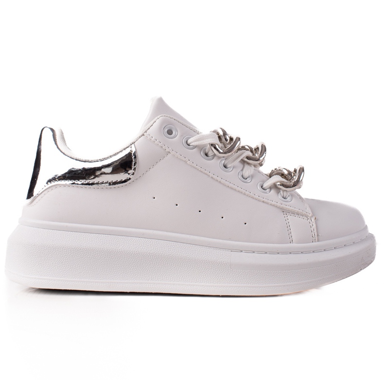 TRENDI Fashionable Sneaks With A Chain white