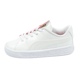 Puma Basket Crush Patent Baby Jr 369675 01 white blue Puma Basket Crush Patent Baby Jr 369675 01 white blue