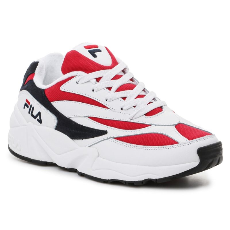 Fila shoes hot sale white and blue