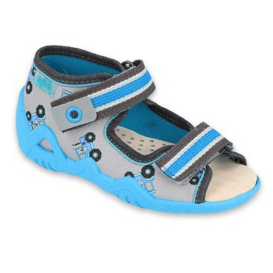 Befado yellow children's shoes 350P027 blue grey