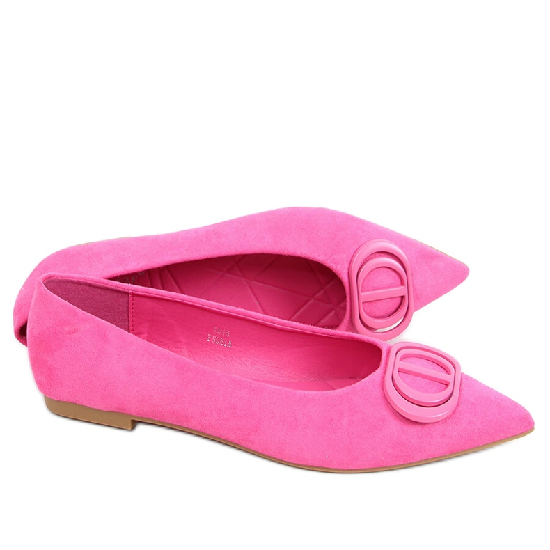 Arte Fushia almond ballerinas pink