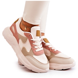 PS1 Women's sports shoes Sneakers Beige-Pink Bethell PS1 Women's sports shoes Sneakers Beige-Pink Bethell