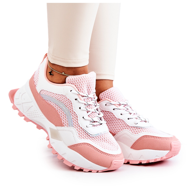 PS1 Sport Shoes Sneakers Pink and White Revenge PS1 Sport Shoes Sneakers Pink and White Revenge