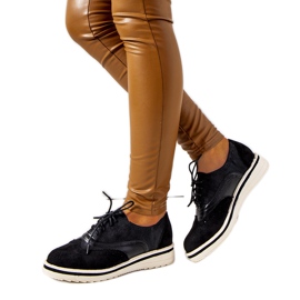 Ladies' black oxford shoes from Beco