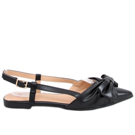 Candy Black open heel ballerinas Candy Black open heel ballerinas