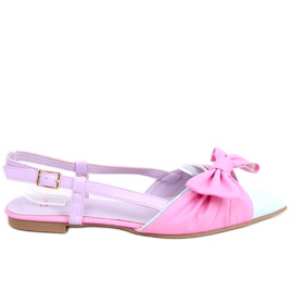 Candy Color open-heel ballerinas pink Candy Color open-heel ballerinas pink