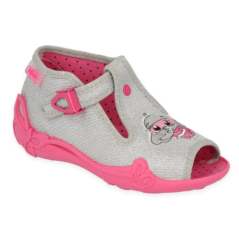 Befado children's shoes 213P136 pink silver grey