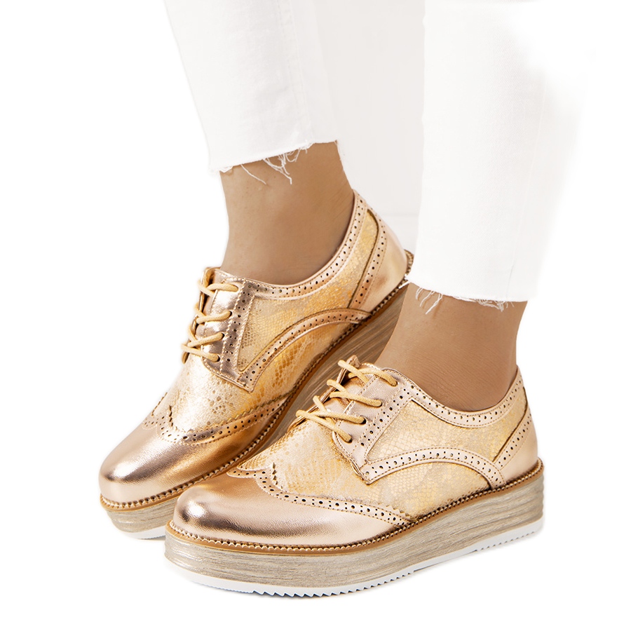 Menard Champagne Women's Shoes - Gold Footwear - Fashionable Shoes Menard Champagne Women's Shoes - Gold Footwear - Fashionable Shoes
