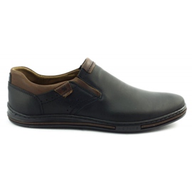 Polbut Black men's slip-on 401 shoes brown Polbut Black men's slip-on 401 shoes brown