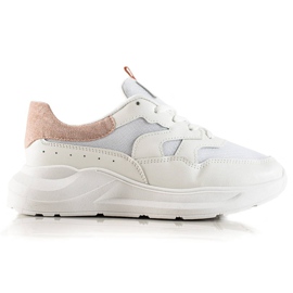 TRENDI Stylish Sneakers With Glitter white