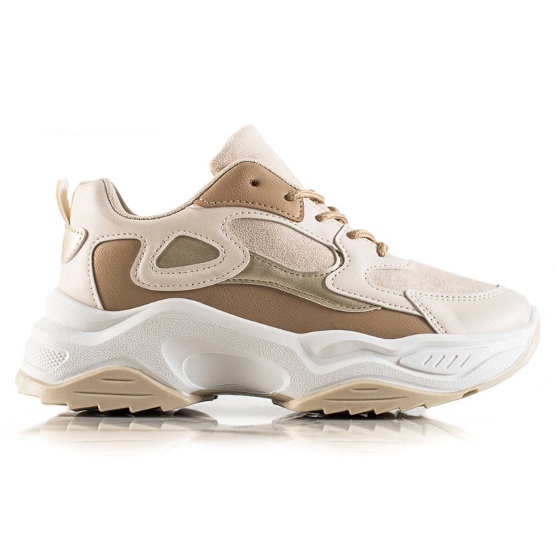 Marquiz Fashionable Sneakers beige brown