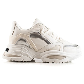 TRENDI Fashion Sneakers beige white