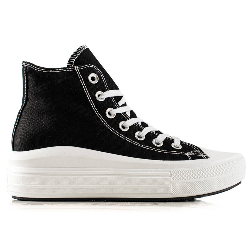 TRENDI Fashionable Sneakers On The Platform black