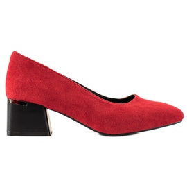 Stylish pumps high heels La.Fi red