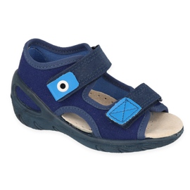 Befado children's shoes pu 065X170 navy blue blue