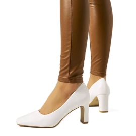 Women's white Graves pumps ecru Women's white Graves pumps ecru