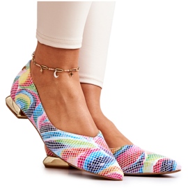 Women's Ballerinas Laura Messi Leather Rainbow 2193 multicolored Women's Ballerinas Laura Messi Leather Rainbow 2193 multicolored