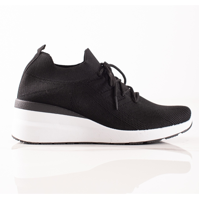 Goodin Lace-up Wedge Shoes black
