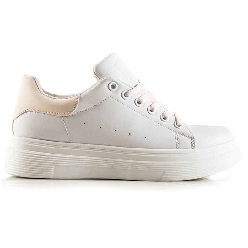 Ideal Shoes Classic white sneakers Ideal Shoes Classic white sneakers