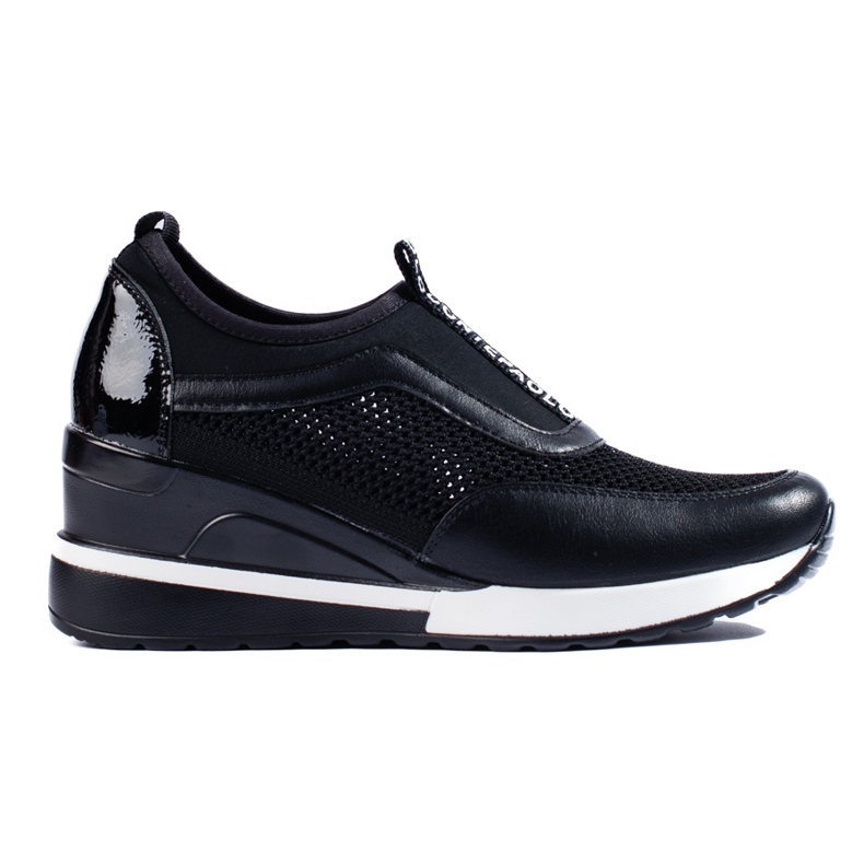 VINCEZA openwork sneakers black