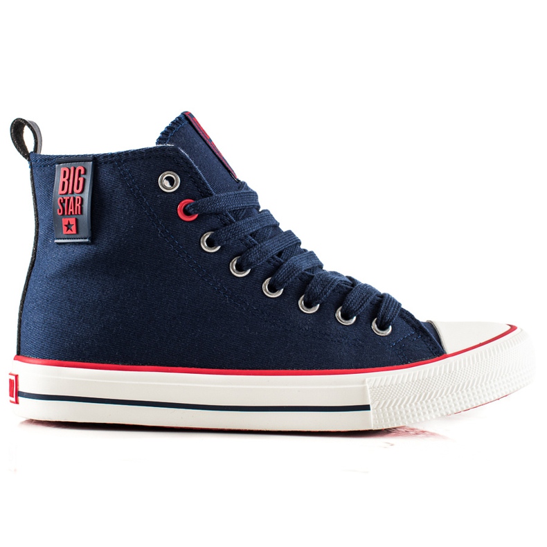 High Sneakers Big Star JJ274125 navy blue