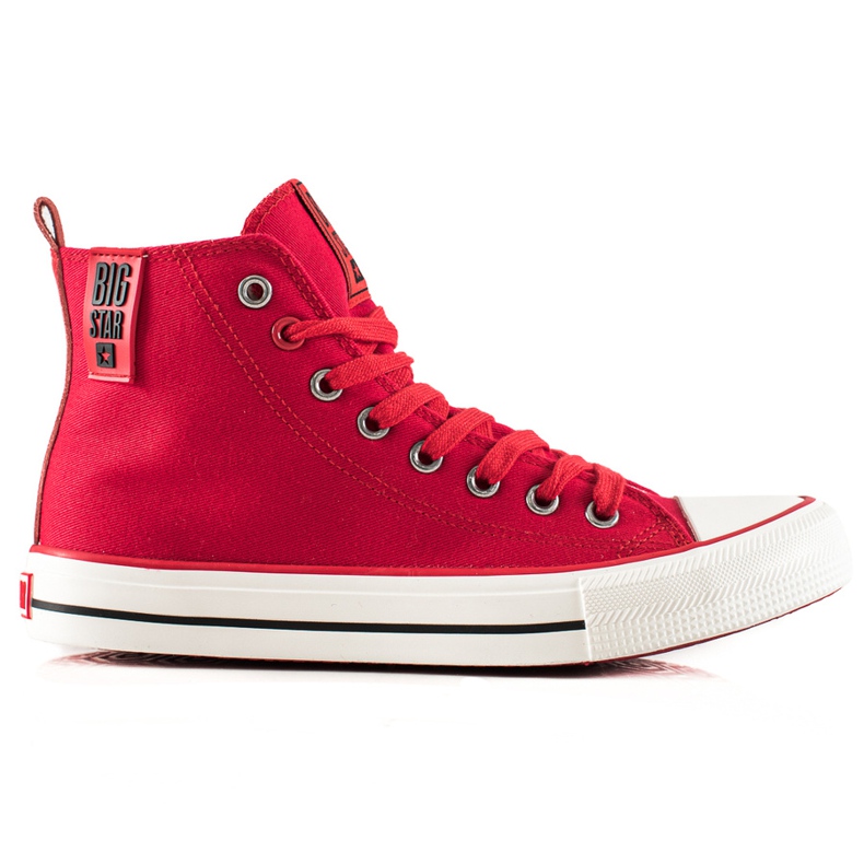 High Sneakers Big Star JJ274128 red