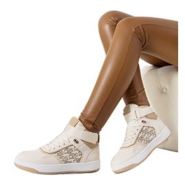 PA1 Kansas women's beige sneakers