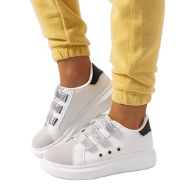 Herrick women's white and silver sneakers